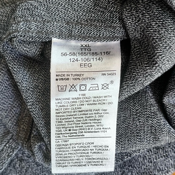 Banana Republic men’s Blue mid weight flap pockets cotton button down shirt XXL - Picture 8 of 10